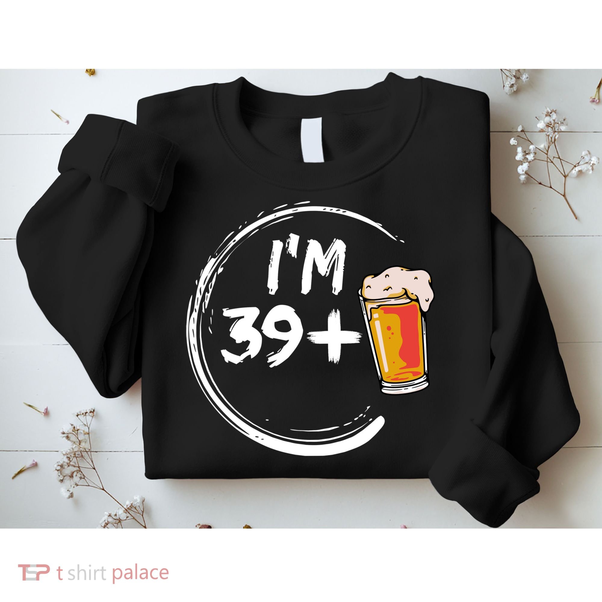 Retro 40th Birthday Beer Lover Sweatshirt