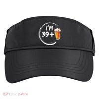 Retro 40th Birthday Beer Lover Adult Drive Performance Visor thumb 0
