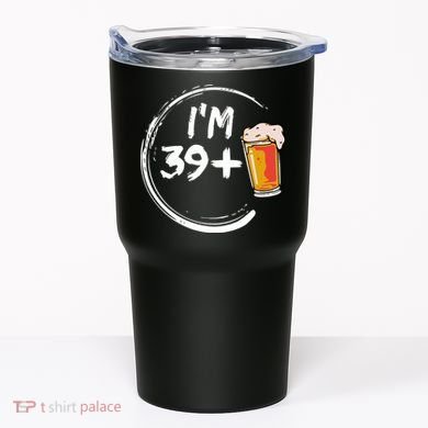 Retro 40th Birthday Beer Lover Tumbler