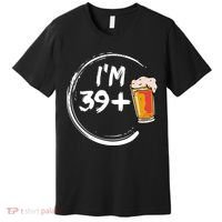 Retro 40th Birthday Beer Lover Premium T-Shirt thumb 0