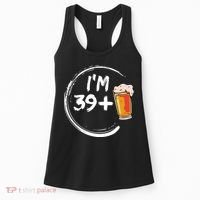 Retro 40th Birthday Beer Lover Women's Tank Top thumb 0
