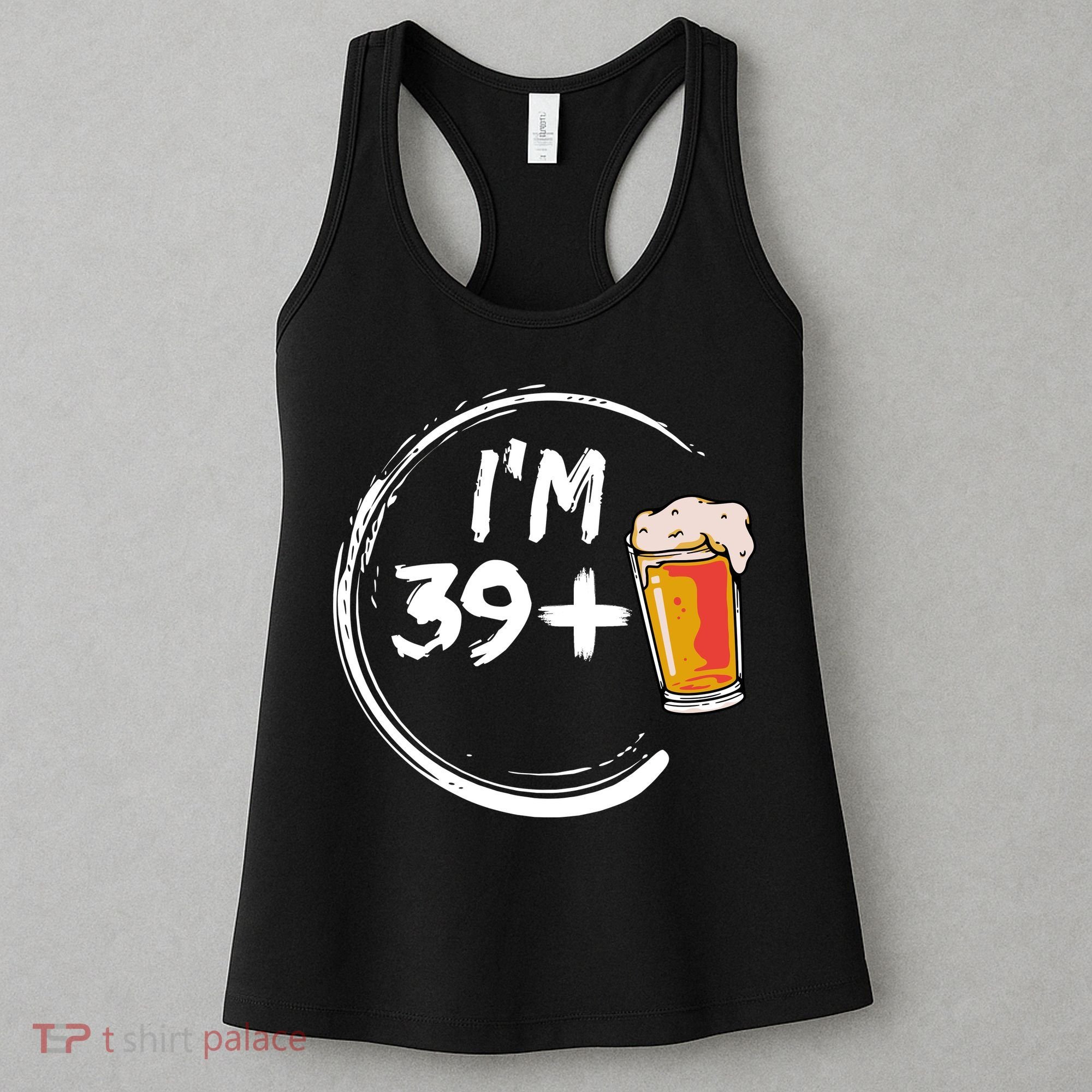 Retro 40th Birthday Beer Lover Women's Tank Top