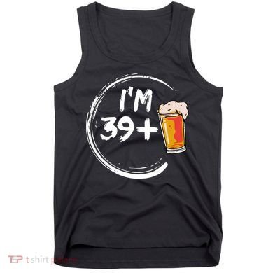 Retro 40th Birthday Beer Lover Tank Top
