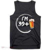 Retro 40th Birthday Beer Lover Tank Top thumb 0