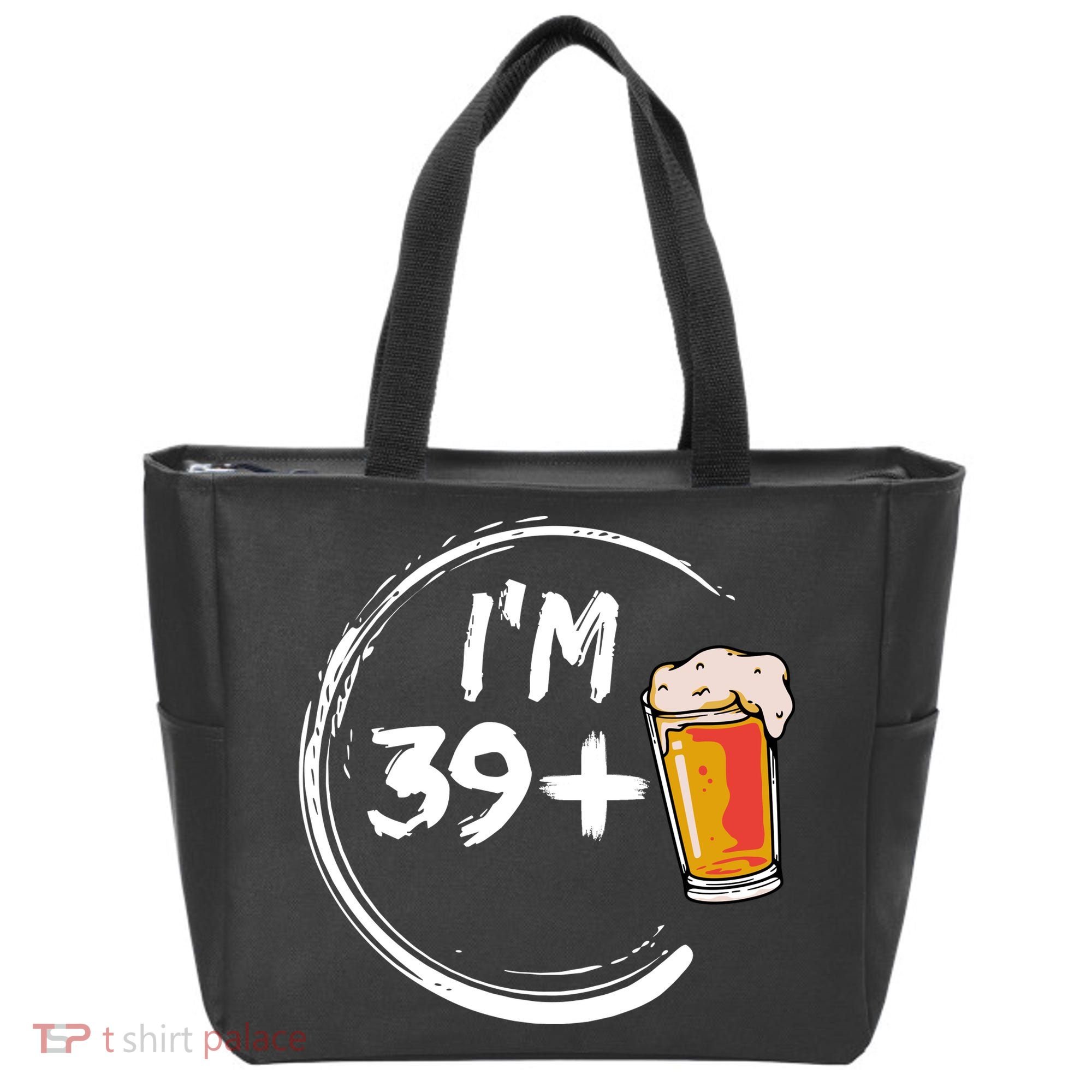 Retro 40th Birthday Beer Lover Tote Bag