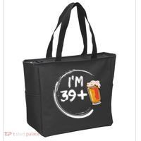 Retro 40th Birthday Beer Lover Tote Bag thumb 2