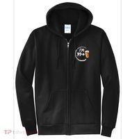 Retro 40th Birthday Beer Lover Full Zip Hoodie thumb 0