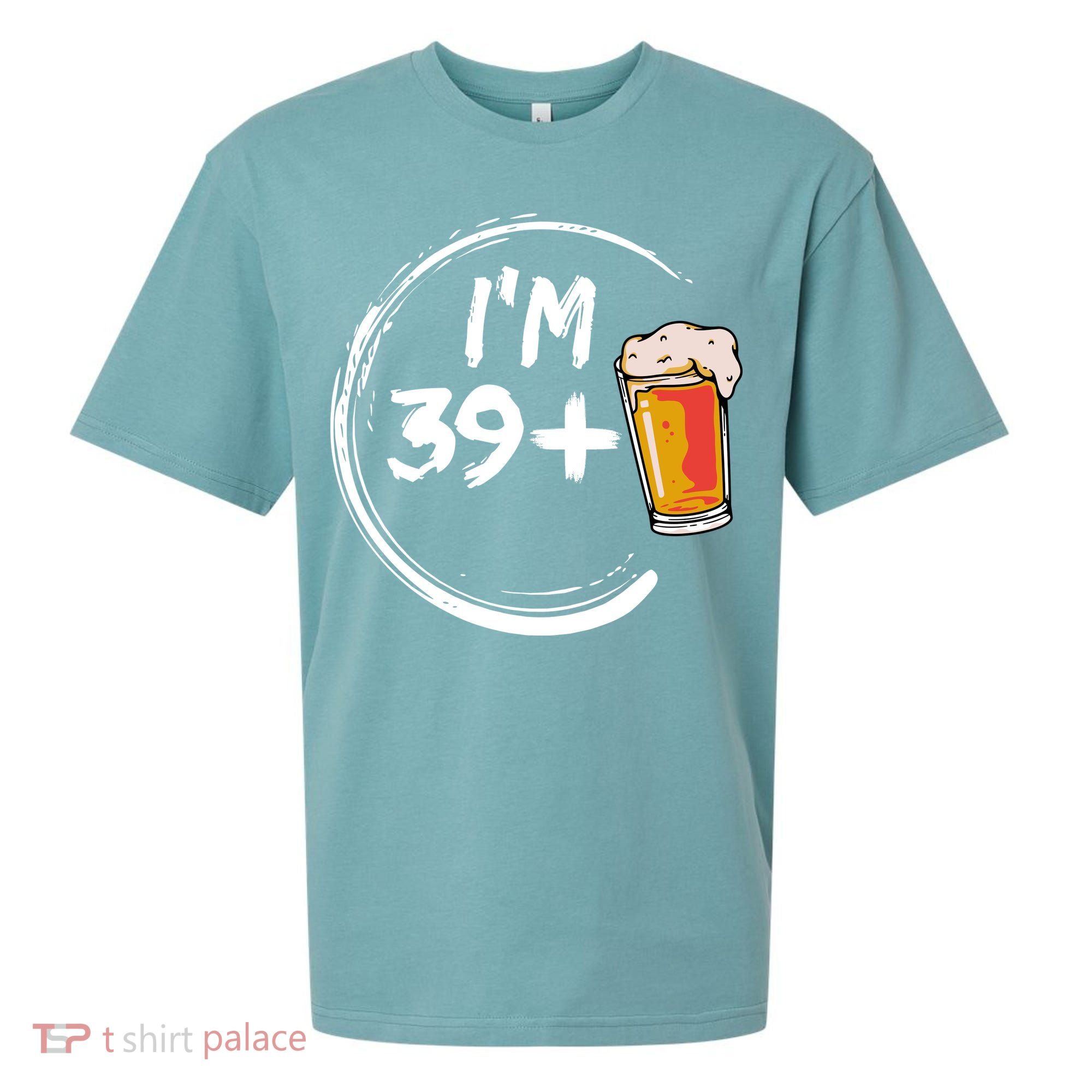 Retro 40th Birthday Beer Lover Sueded Cloud Jersey T-Shirt