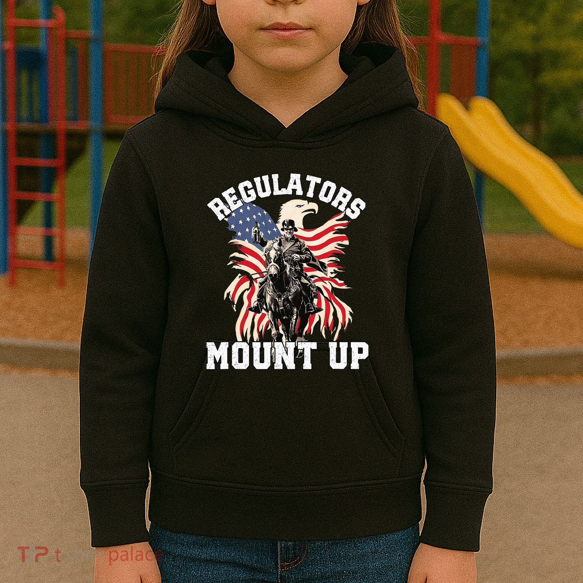 Regulators 4th Of July Independence Day Eagle Kids Hoodie