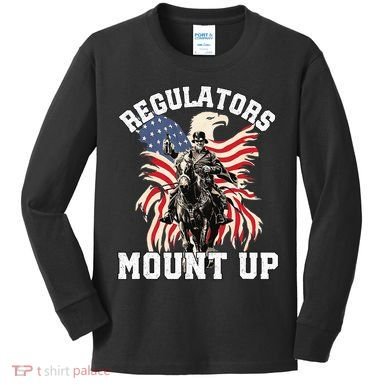 Regulators 4th Of July Independence Day Eagle Kids Long Sleeve Shirt