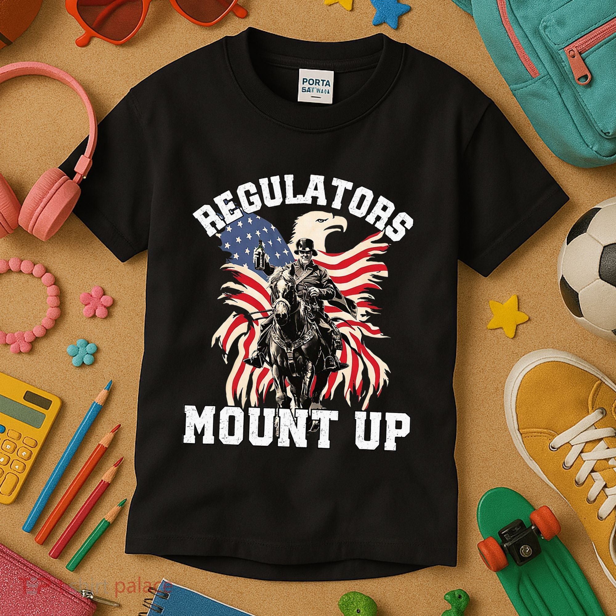 Regulators 4th Of July Independence Day Eagle Kids T-Shirt