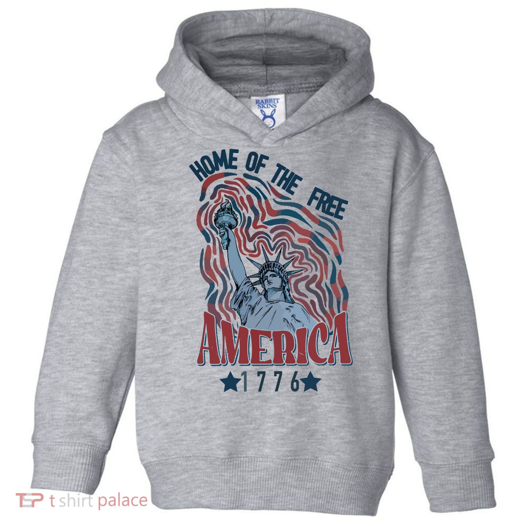 Retro 4th Of July Toddler Hoodie