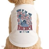 Retro 4th Of July Doggie Tank thumb 0