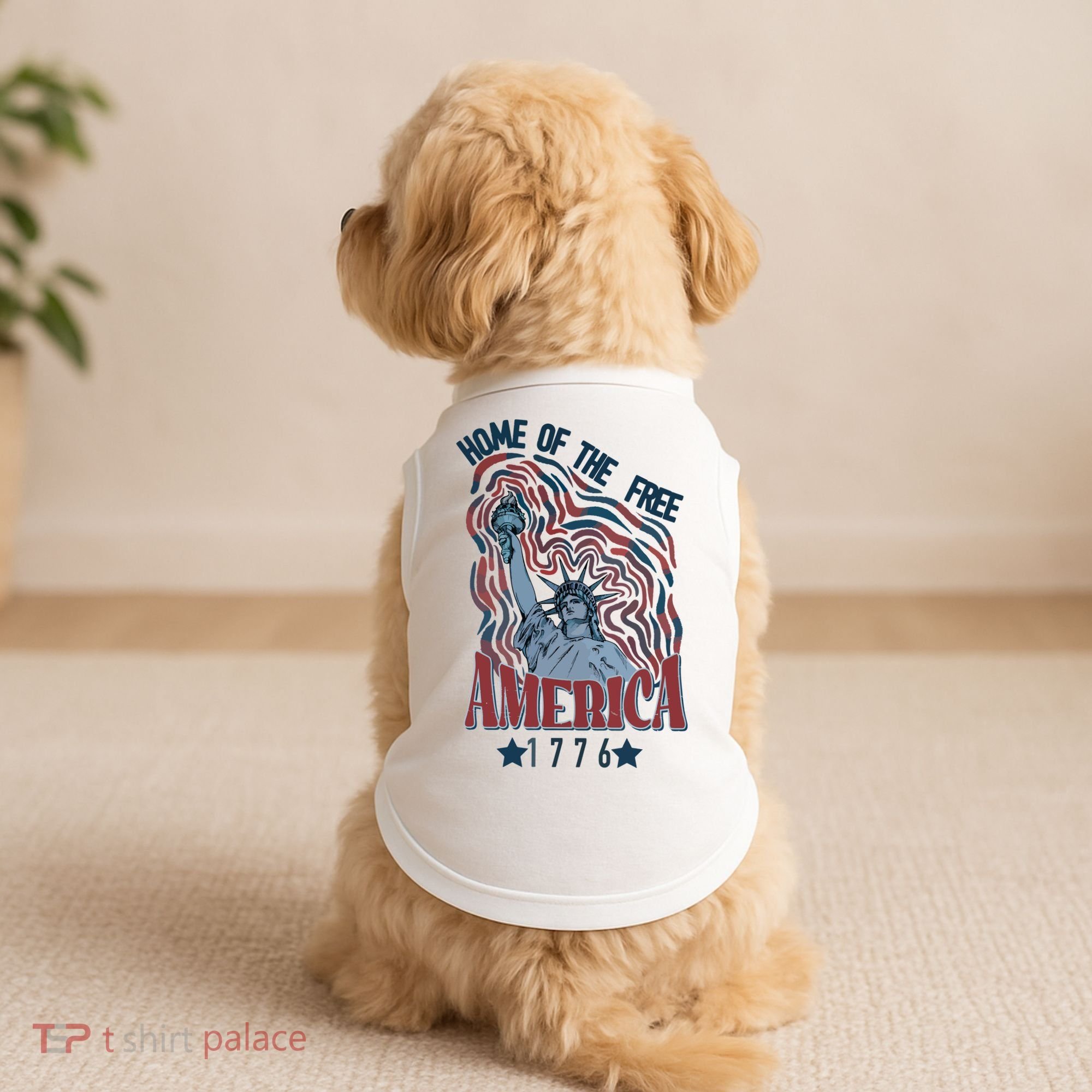 Retro 4th Of July Doggie Tank