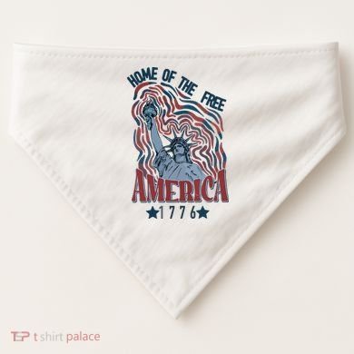 Retro 4th Of July USA-Made Doggie Bandana