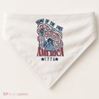 Retro 4th Of July USA-Made Doggie Bandana thumb 0