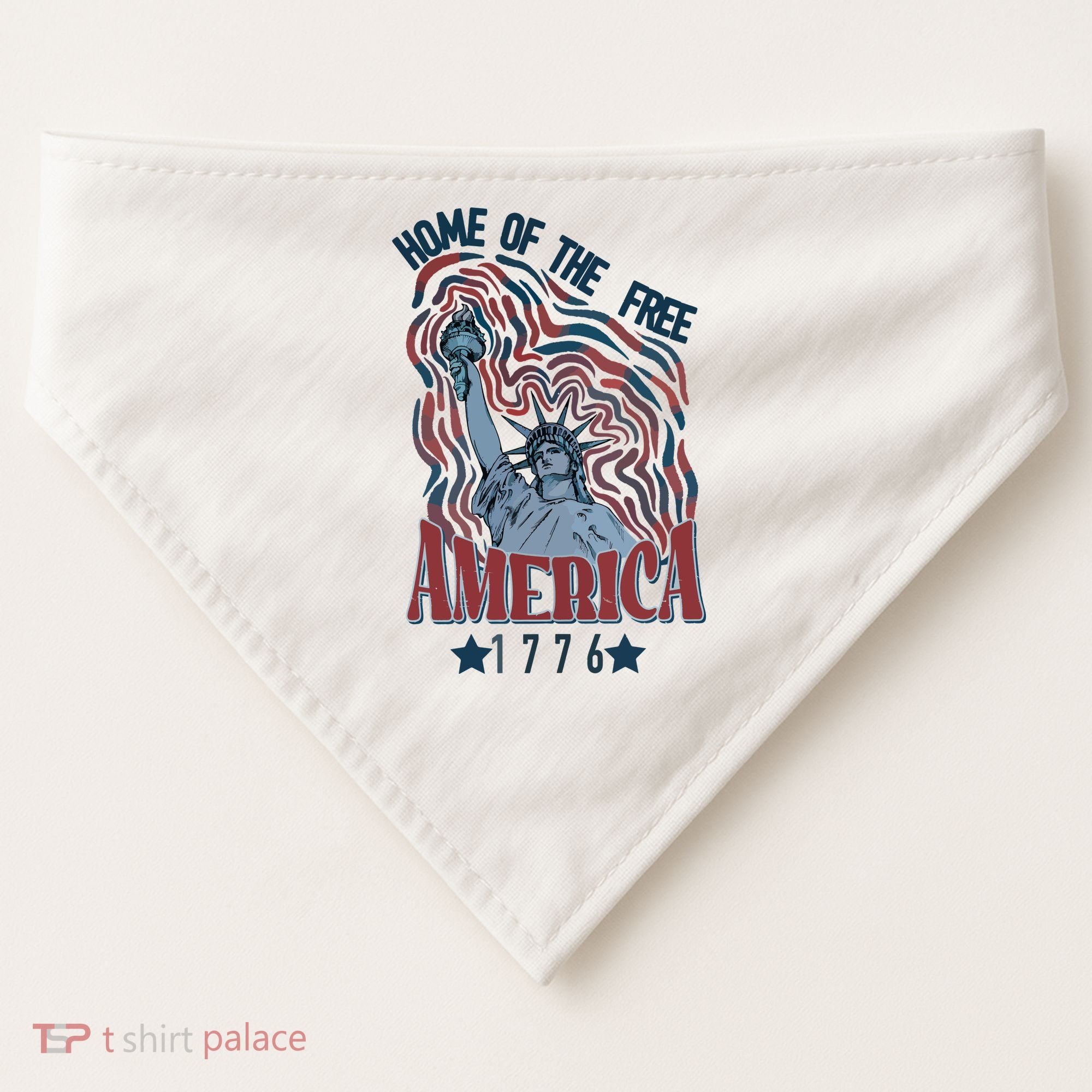 Retro 4th Of July USA-Made Doggie Bandana