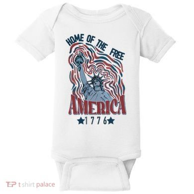 Retro 4th Of July Baby Bodysuit
