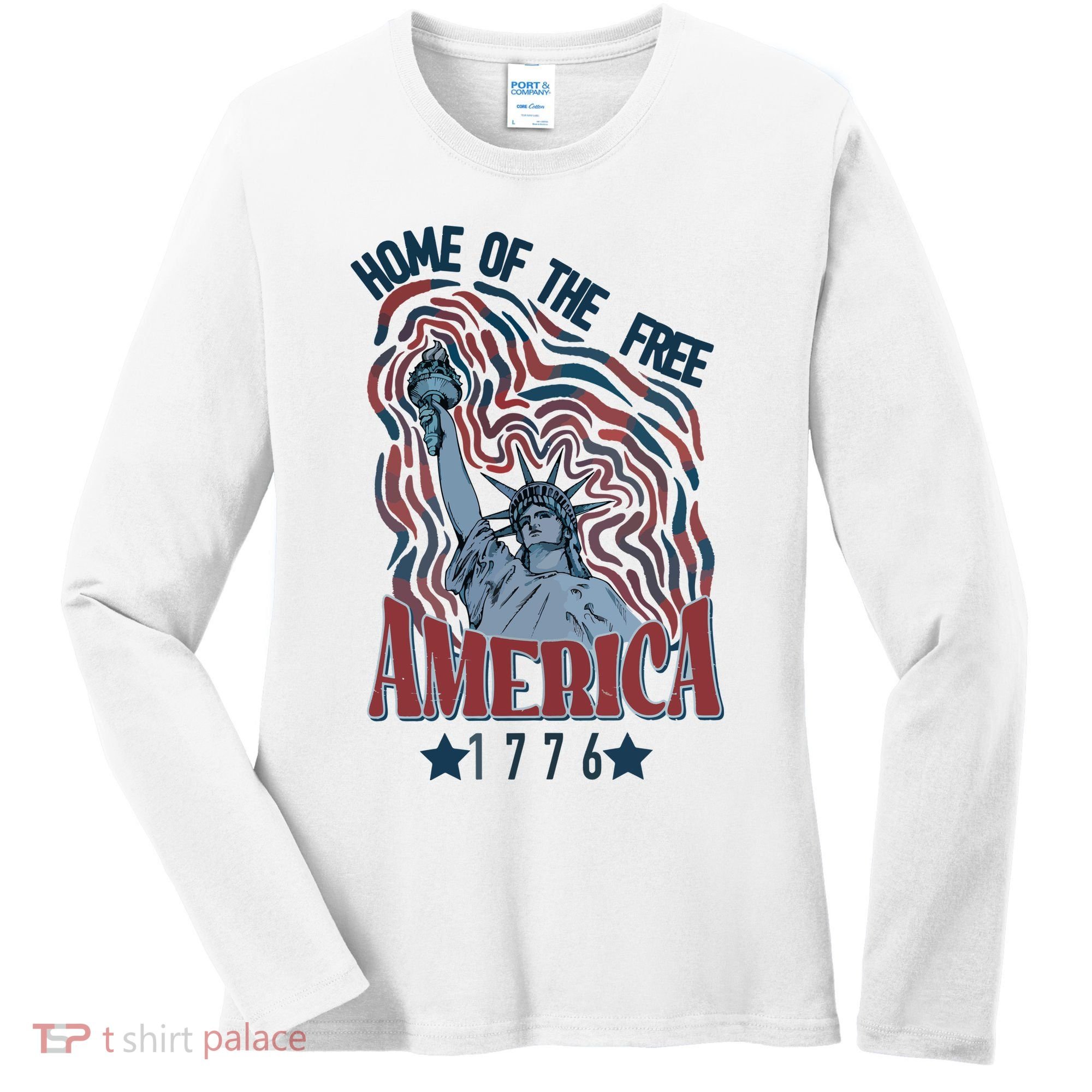 Retro 4th Of July Women's Long Sleeve Shirt