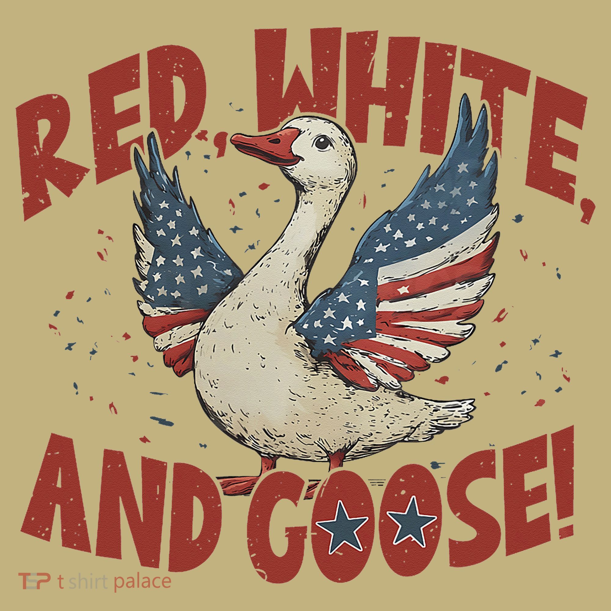 Retro 4th Of July Goose America Coquette Memorial Day Gifts T-Shirt