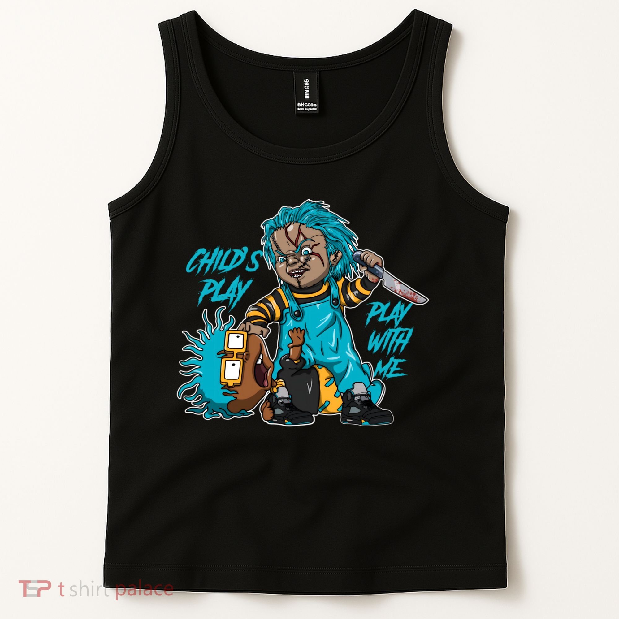 Retro 5 Aqua Tee Kicks 90s Rare Breed Aqua 5s Tank Top