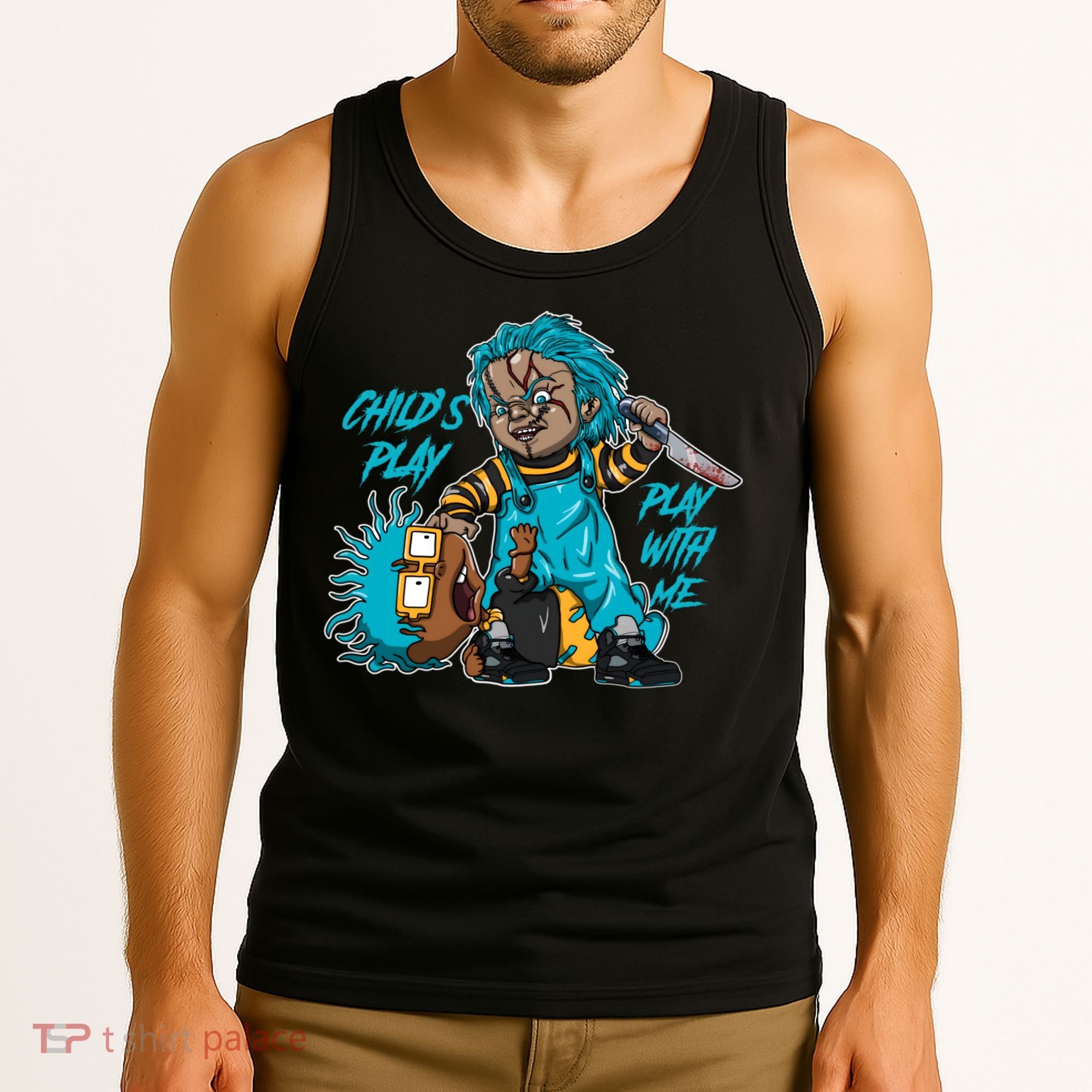 Retro 5 Aqua Tee Kicks 90s Rare Breed Aqua 5s Tank Top