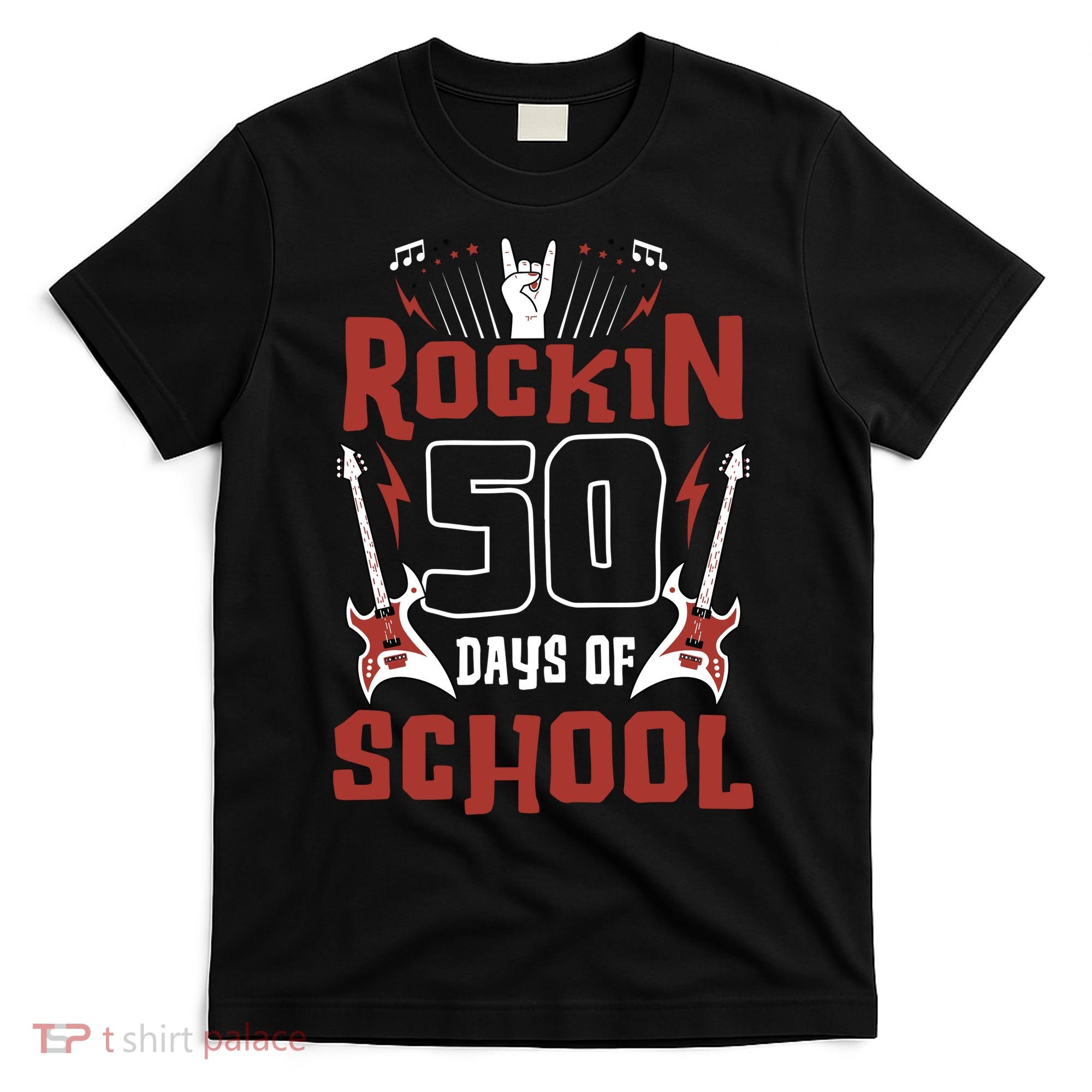 Rockin 50 Days Of School 50th Day Of School 50 Days Smarter T-Shirt