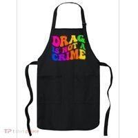 Retro 60's Drag Is Not A Crime Apron thumb 0