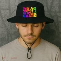 Retro 60's Drag Is Not A Crime Bucket Hat thumb 2