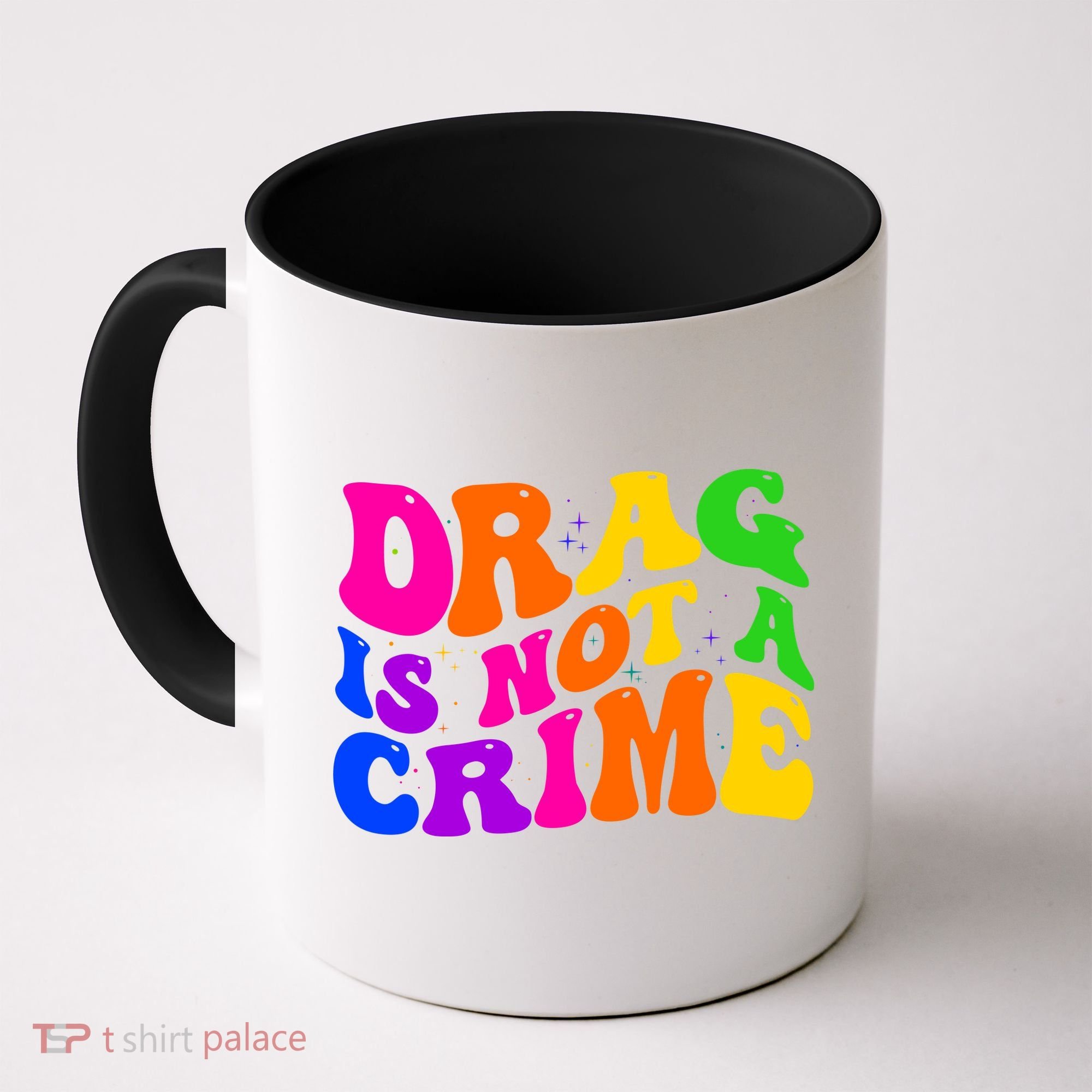 Retro 60's Drag Is Not A Crime Coffee Mug
