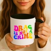 Retro 60's Drag Is Not A Crime Coffee Mug thumb 3