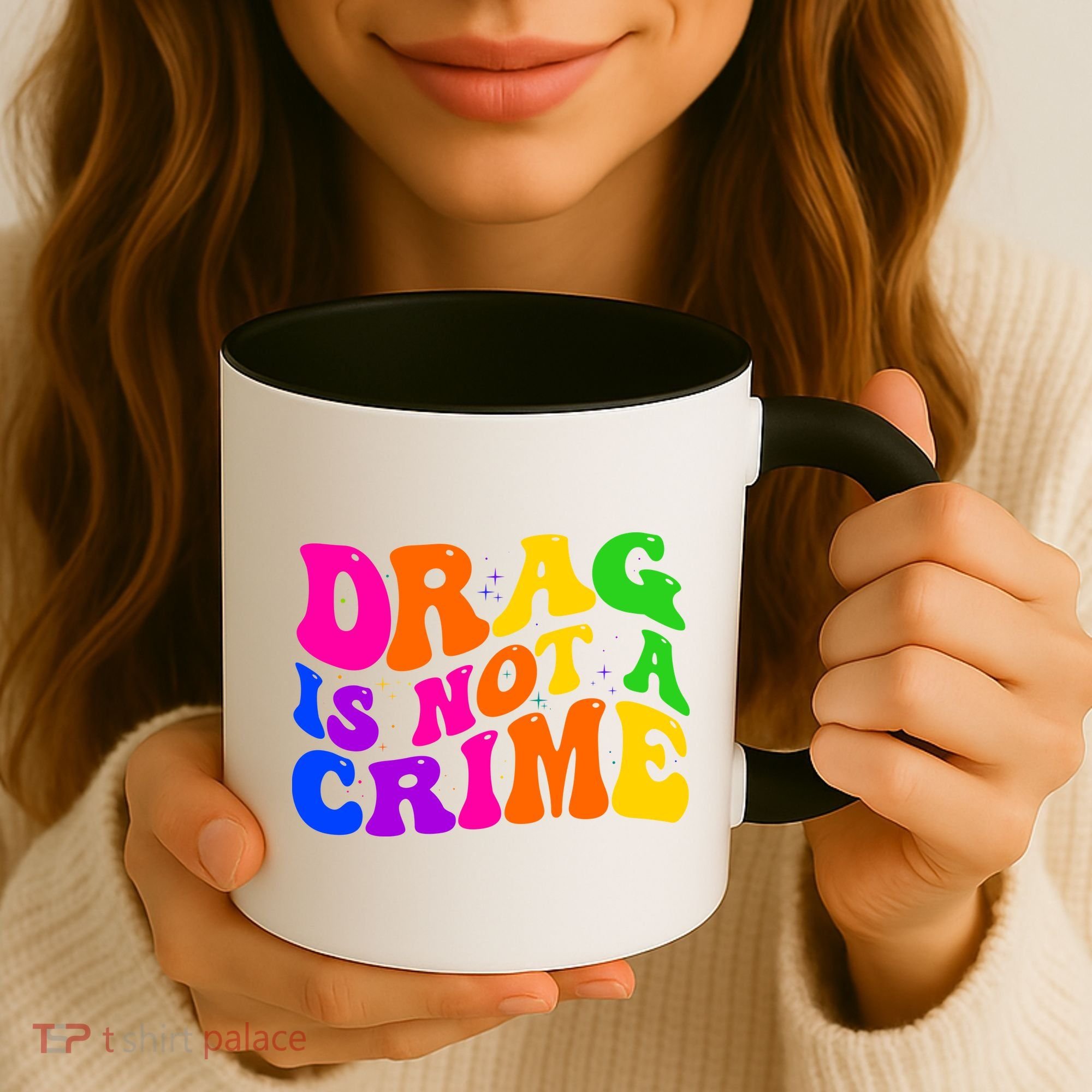 Retro 60's Drag Is Not A Crime Coffee Mug