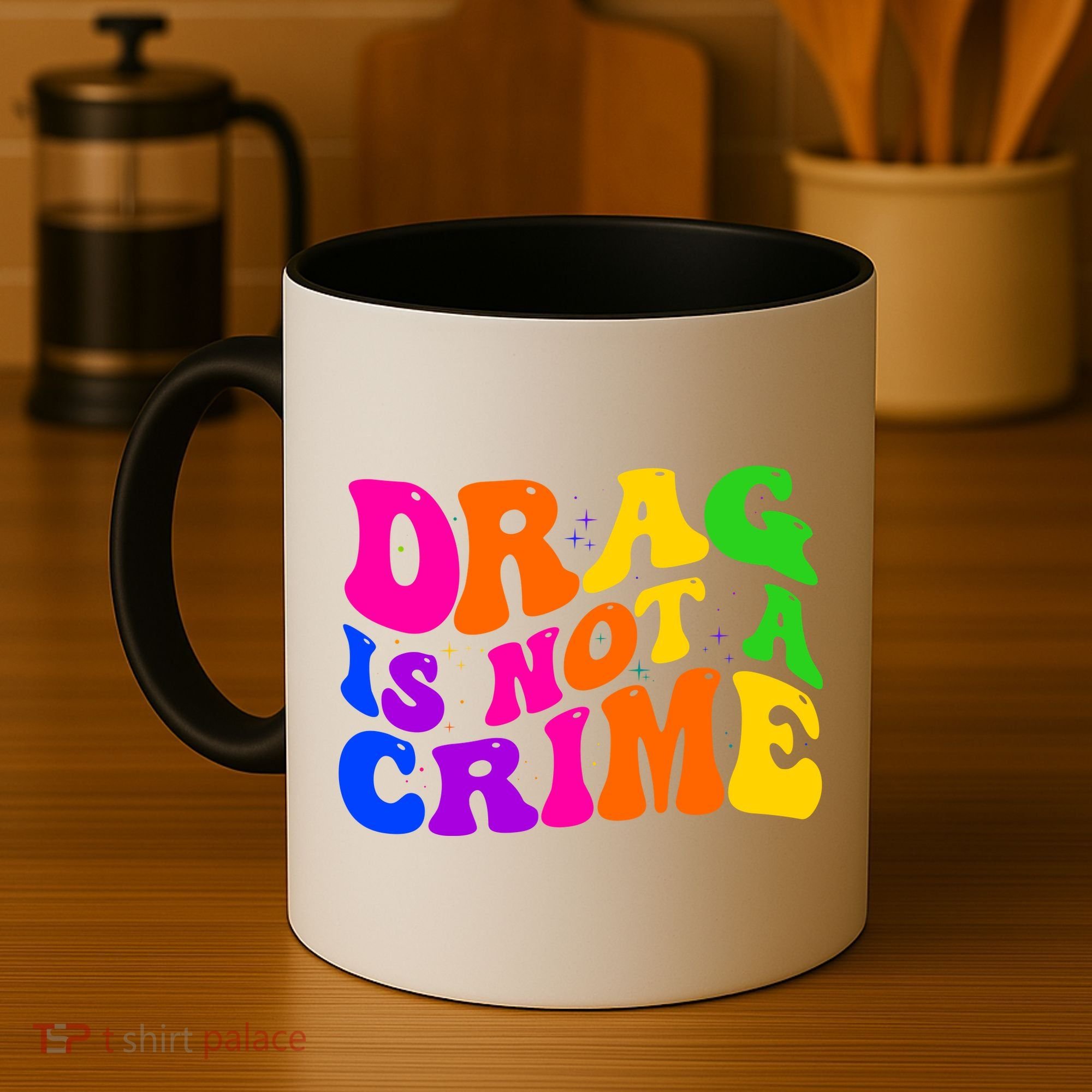 Retro 60's Drag Is Not A Crime Coffee Mug