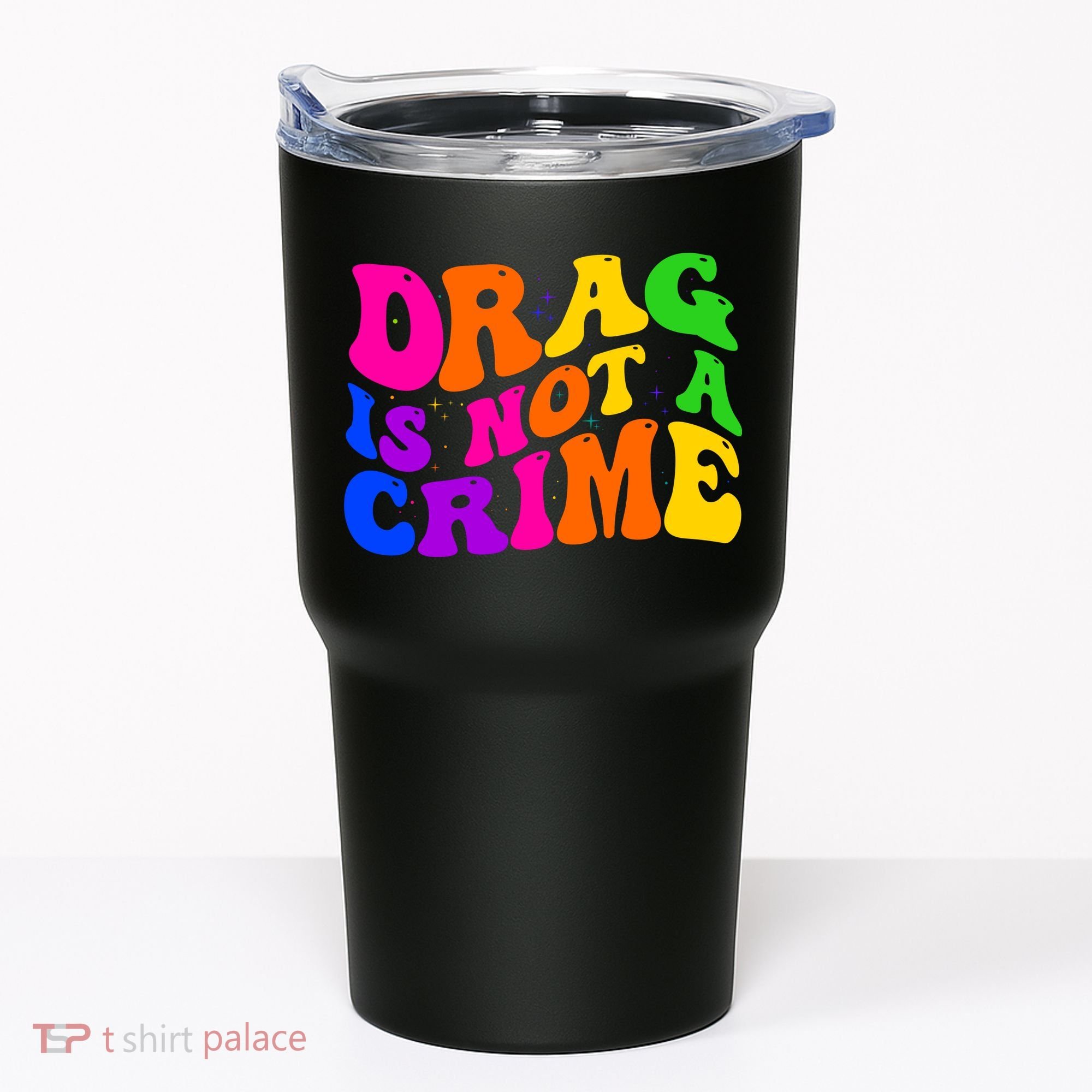 Retro 60's Drag Is Not A Crime Tumbler