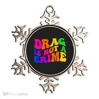 Retro 60's Drag Is Not A Crime Ornament thumb 0