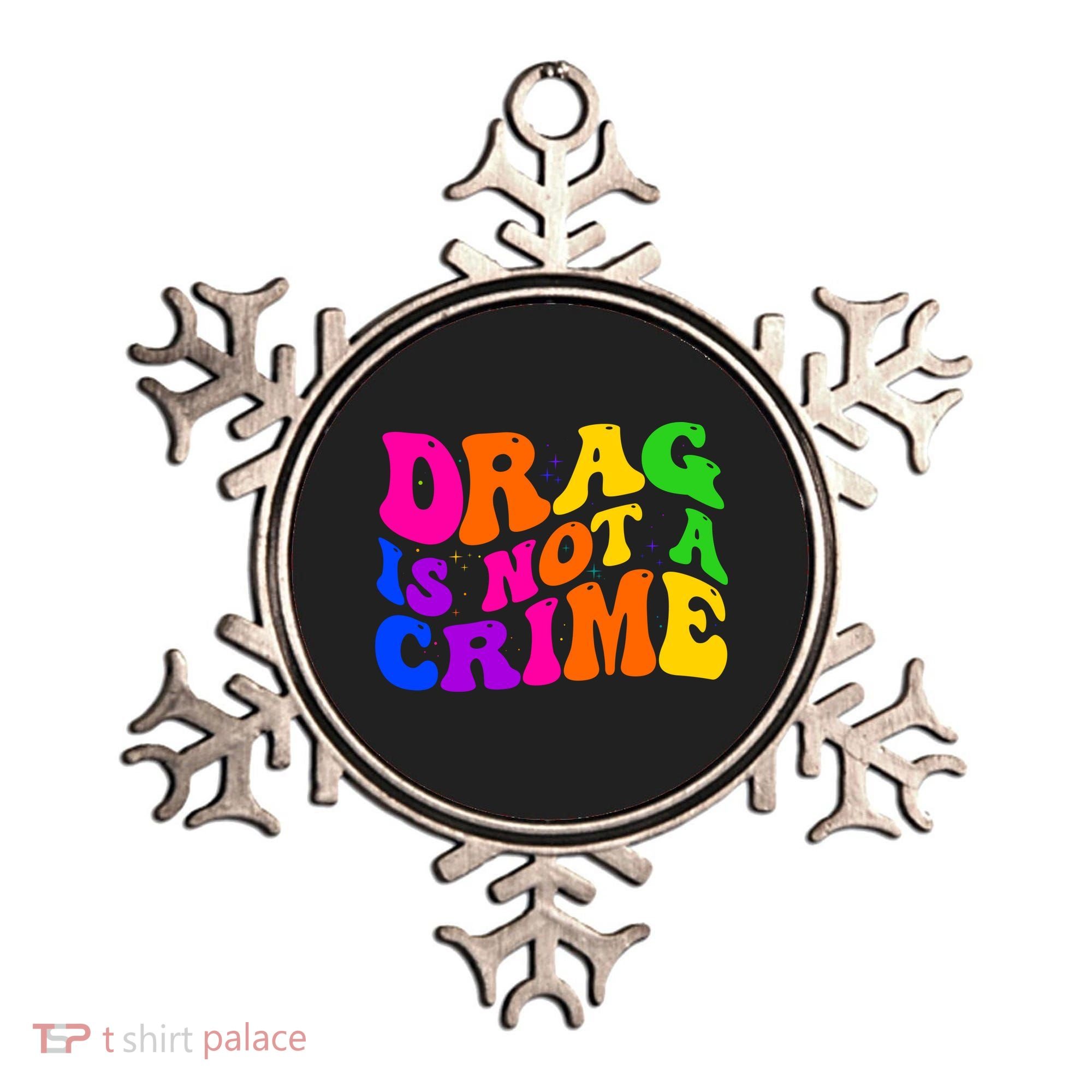 Retro 60's Drag Is Not A Crime Ornament