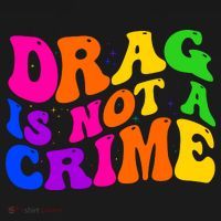 Retro 60's Drag Is Not A Crime Ornament thumb 1