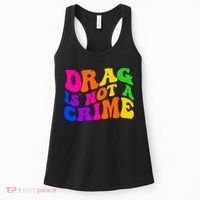 Retro 60's Drag Is Not A Crime Women's Tank Top thumb 0