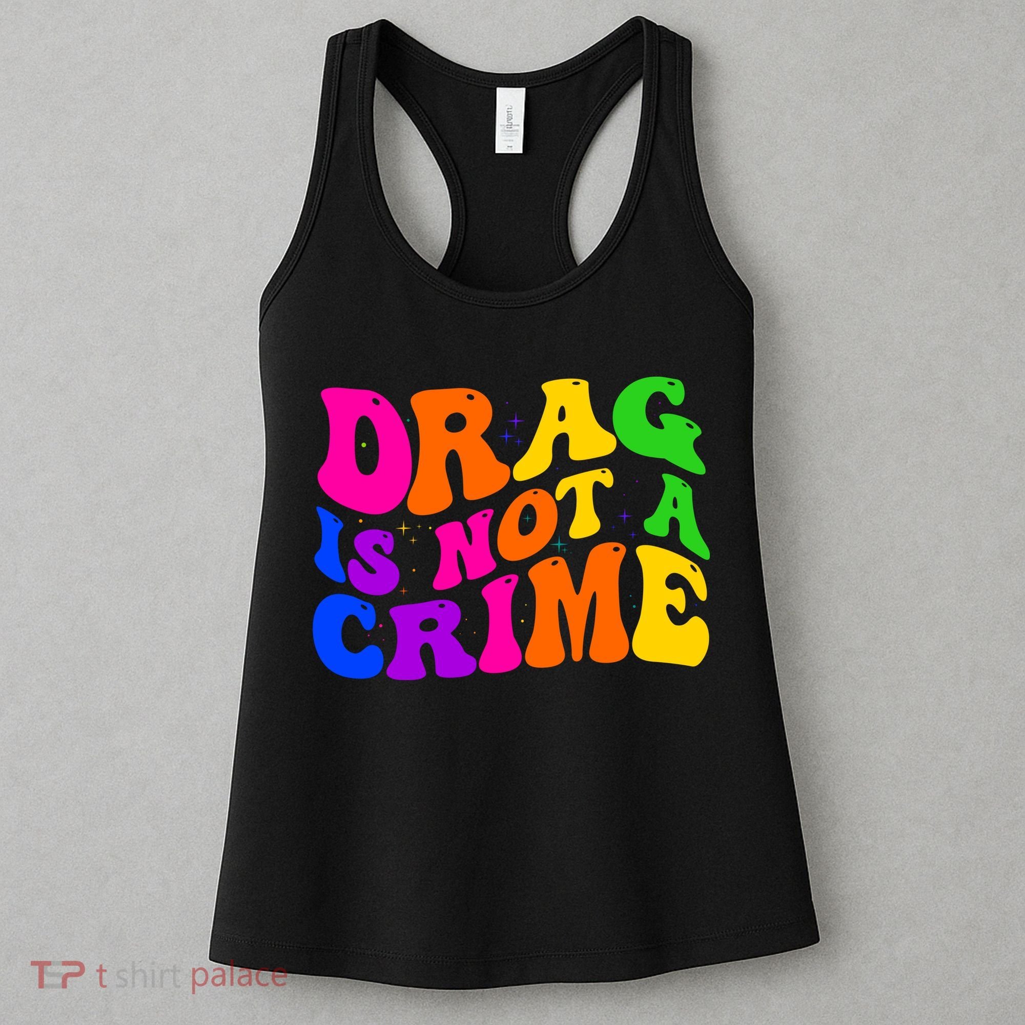 Retro 60's Drag Is Not A Crime Women's Tank Top