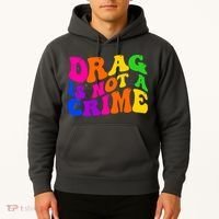 Retro 60's Drag Is Not A Crime Hoodie thumb 2