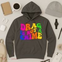 Retro 60's Drag Is Not A Crime Hoodie thumb 3