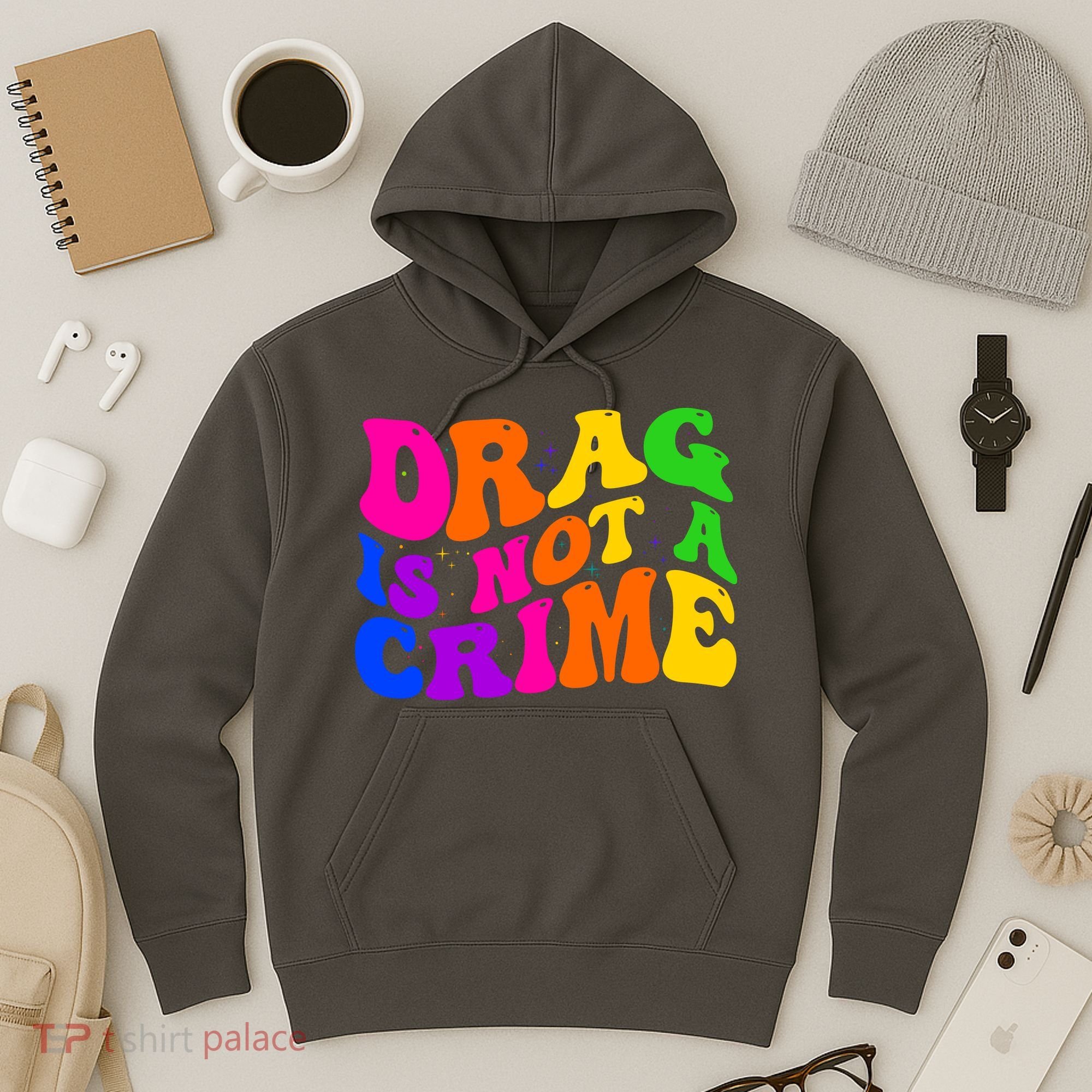 Retro 60's Drag Is Not A Crime Hoodie