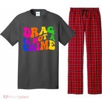 Retro 60's Drag Is Not A Crime Pajama Set thumb 0