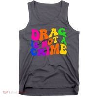 Retro 60's Drag Is Not A Crime Tank Top thumb 0