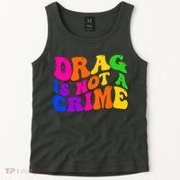 Retro 60's Drag Is Not A Crime Tank Top thumb 2