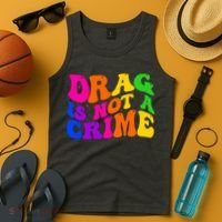 Retro 60's Drag Is Not A Crime Tank Top thumb 4