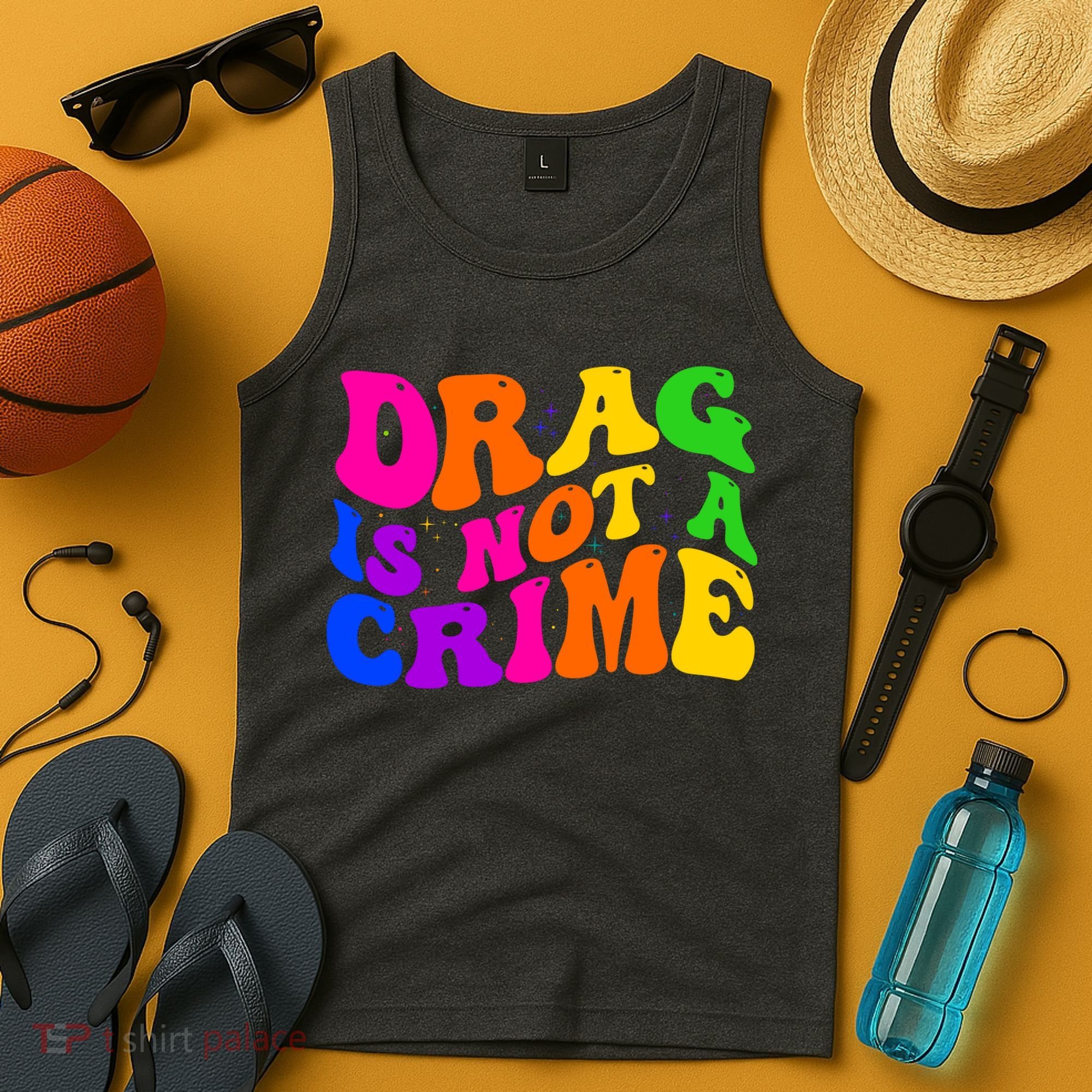 Retro 60's Drag Is Not A Crime Tank Top