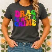 Retro 60's Drag Is Not A Crime Women's T-Shirt thumb 2