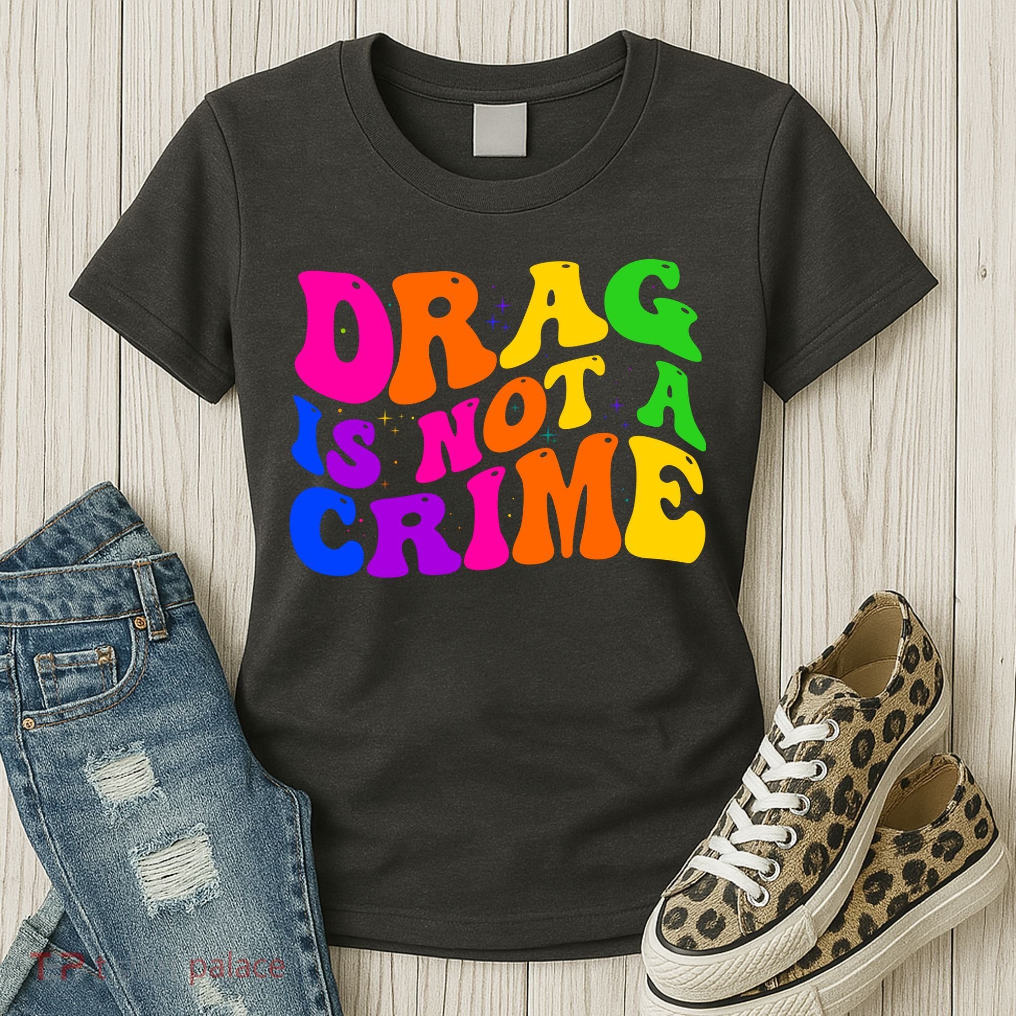 Retro 60's Drag Is Not A Crime Women's T-Shirt