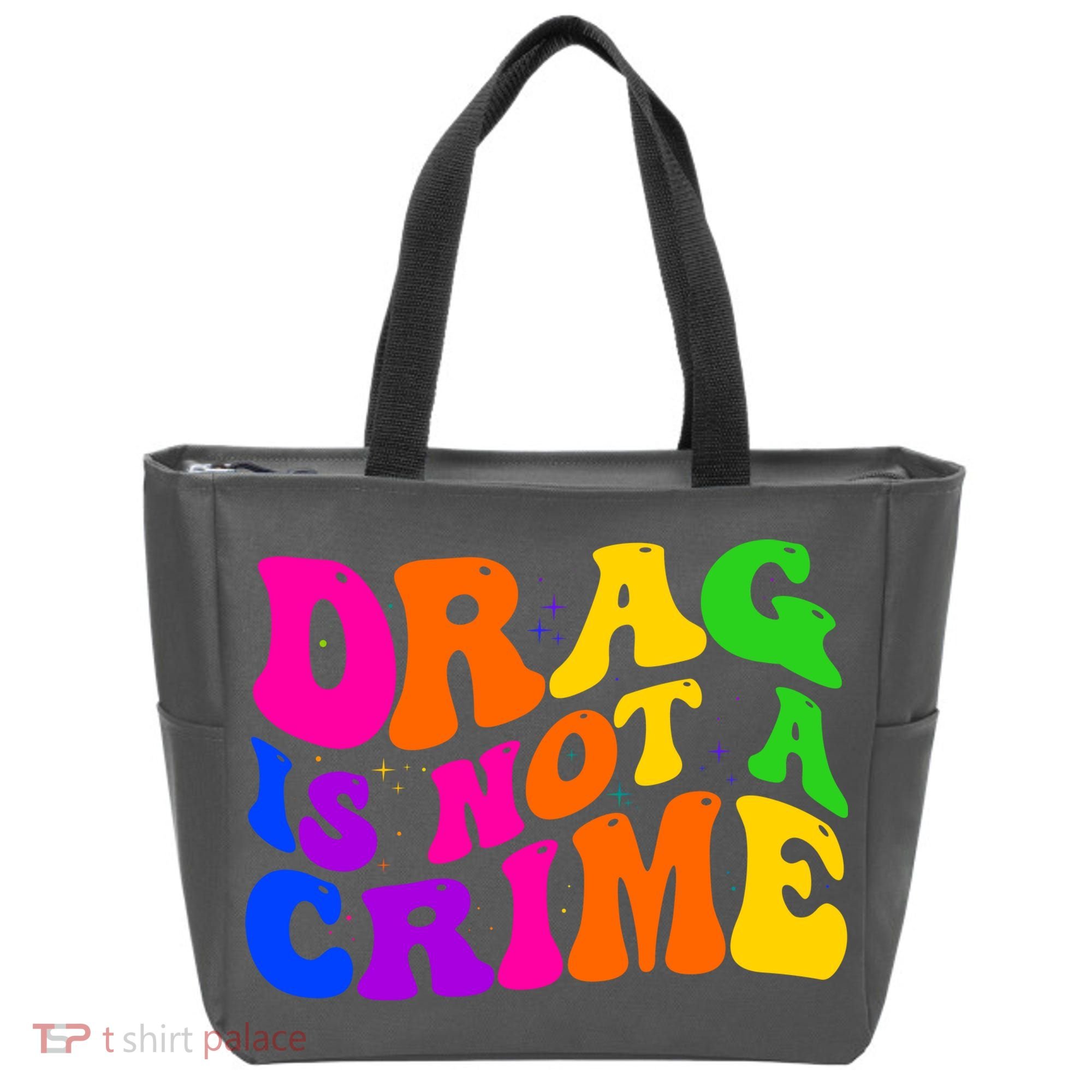 Retro 60's Drag Is Not A Crime Tote Bag